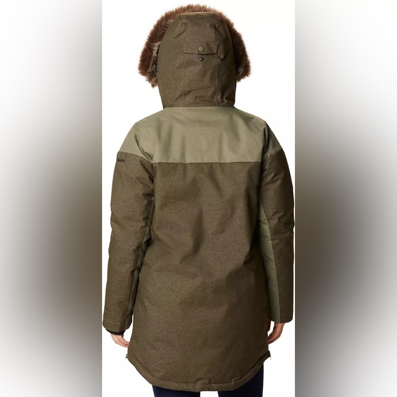 Columbia Women's Olive and Brown Ski Jacket - Picture 3 of 10